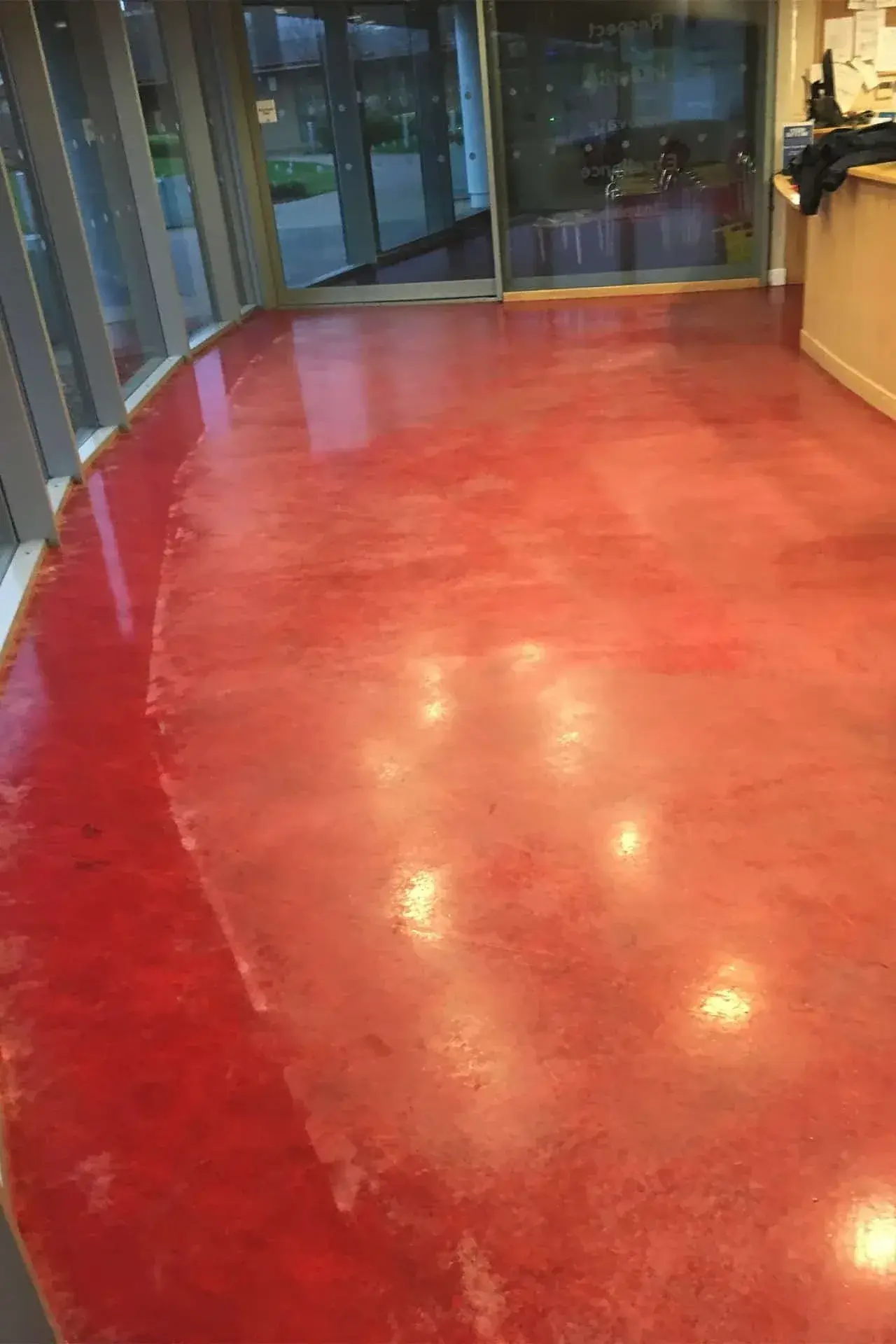 Range of commercial hard floor types cleaned by DMC FM