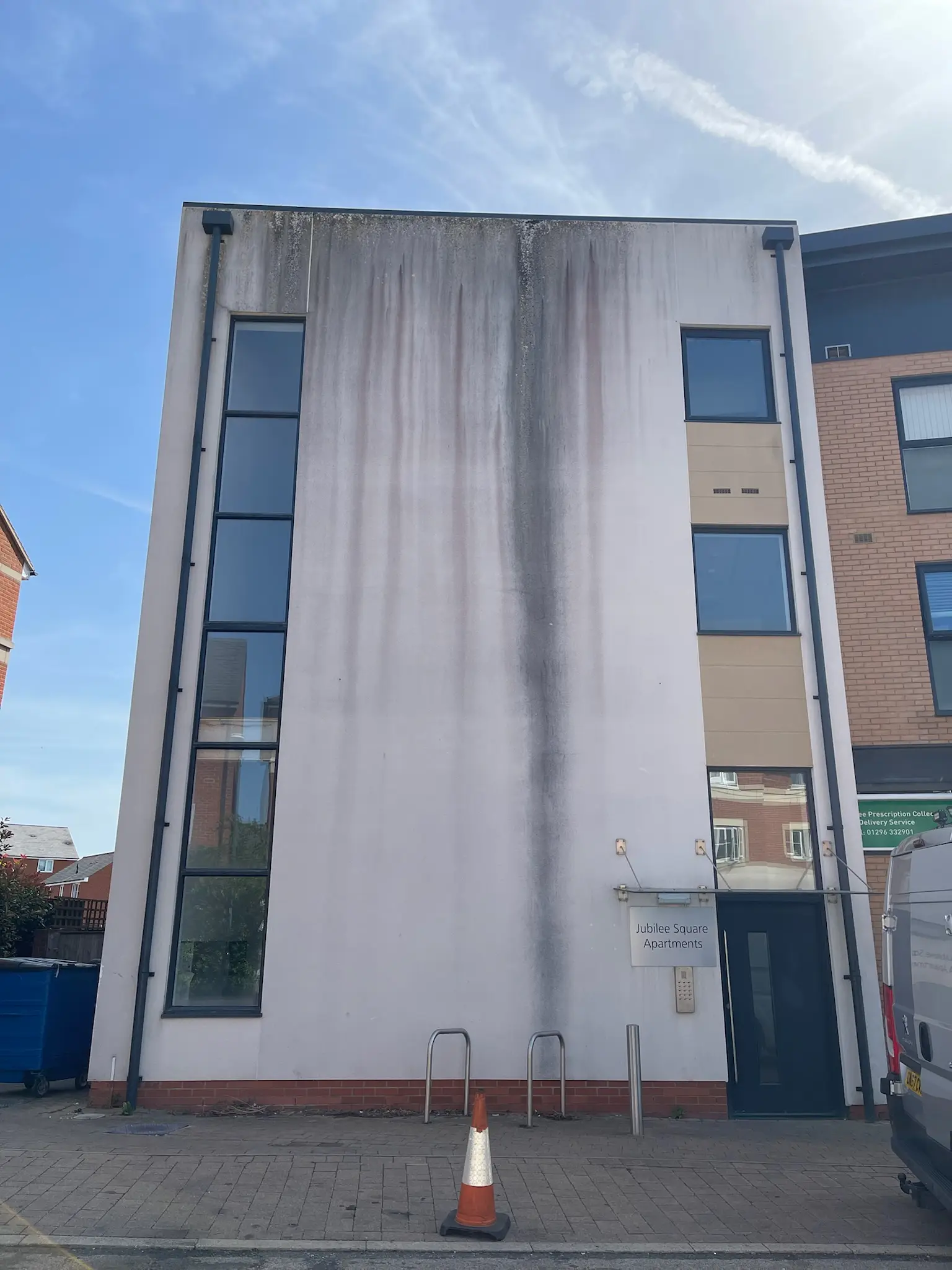 Clean render finish on a commercial property
